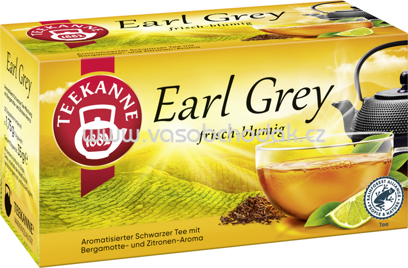Teekanne Schwarzer Tee Earl Grey, 20 Beutel Teekanne Schwarzer Tee Earl Grey, 20 Beutel