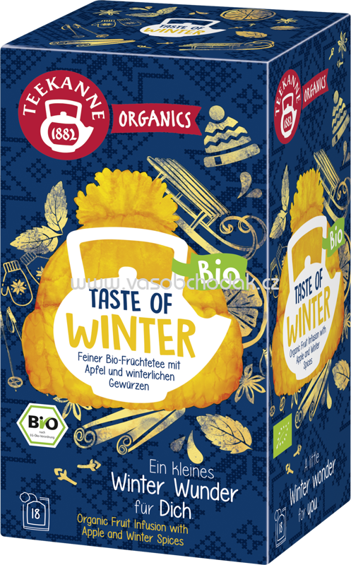 Teekanne ORGANICS Taste of Winter, 20 Beutel