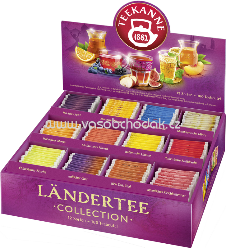 Teekanne Ländertee Collection Box, 180 Beutel Teekanne Ländertee Collection Box, 180 Beutel