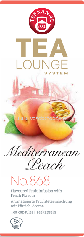 Teekanne Tealounge Mediterranean Peach No. 868, 8 St Teekanne Tealounge Mediterranean Peach No. 868, 8 St