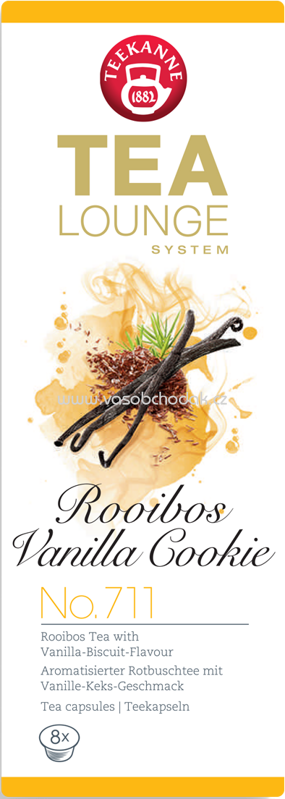 Teekanne Tealounge Rooibos Vanilla Cookie No. 711, 8 St Teekanne Tealounge Rooibos Vanilla Cookie No. 711, 8 St