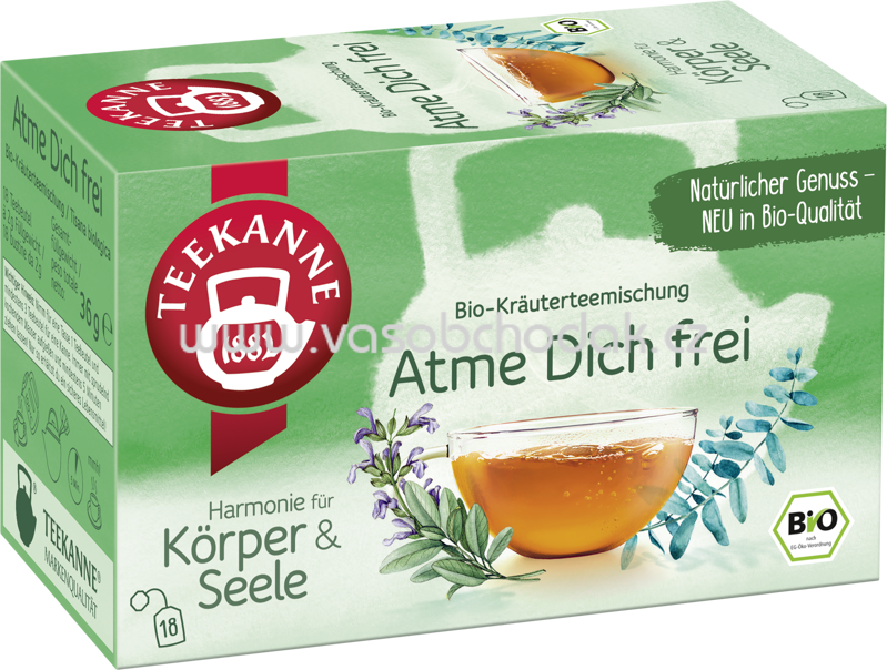 Teekanne Harmonie für Körper und Seele Atme Dich Frei, 18 Beutel Teekanne Harmonie für Körper und Seele Atme Dich Frei, 18 Beutel