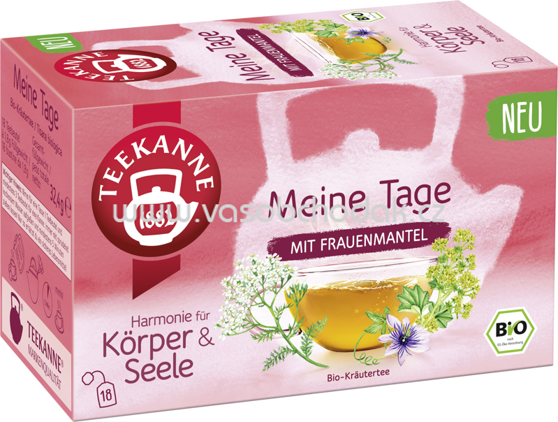 Teekanne Harmonie für Körper und Seele Meine Tag, 18 Beutel
