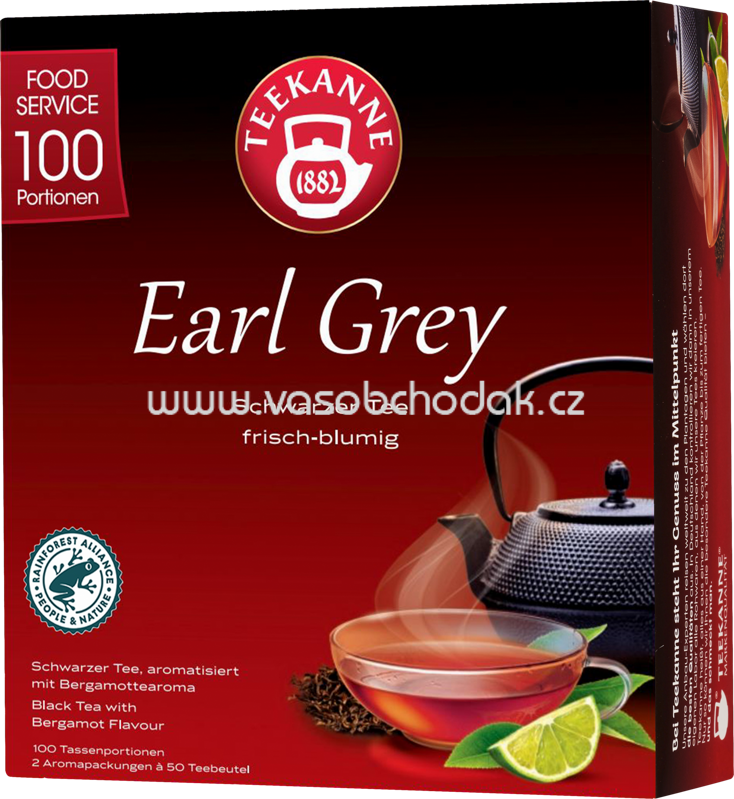 Teekanne Schwarzer Tee Earl Grey, 100 Beutel Teekanne Schwarzer Tee Earl Grey, 100 Beutel