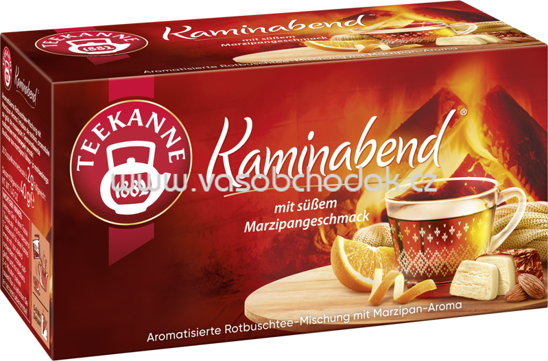 Teekanne Kaminabend mit Süßem Marzipangeschmack, 20 Beutel Teekanne Kaminabend mit Süßem Marzipangeschmack, 20 Beutel