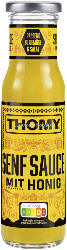 Thomy Senf-Sauce mit Honig, 230 ml Thomy Senf-Sauce mit Honig, 230 ml