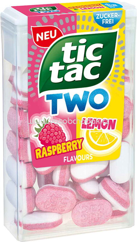 Tic Tac Two Raspberry Lemon, 38,5g Tic Tac Two Raspberry Lemon, 38,5g