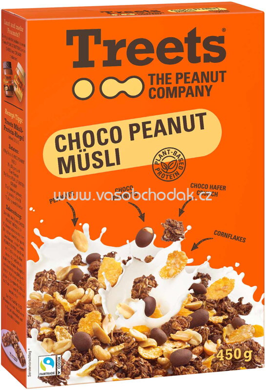 Treets The Peanut Company Choco Peanut Müsli, 450g