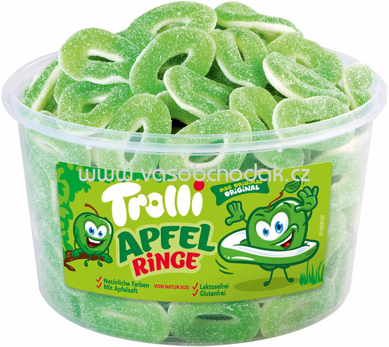 Trolli Apfelringe, Dose, 150 St, 1,2 kg Trolli Apfelringe, Dose, 150 St, 1,2 kg