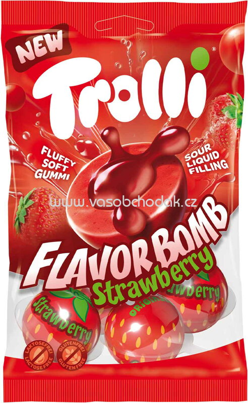 Trolli Flavor Bomb Strawberry, 4 St, 75g Trolli Flavor Bomb Strawberry, 4 St, 75g