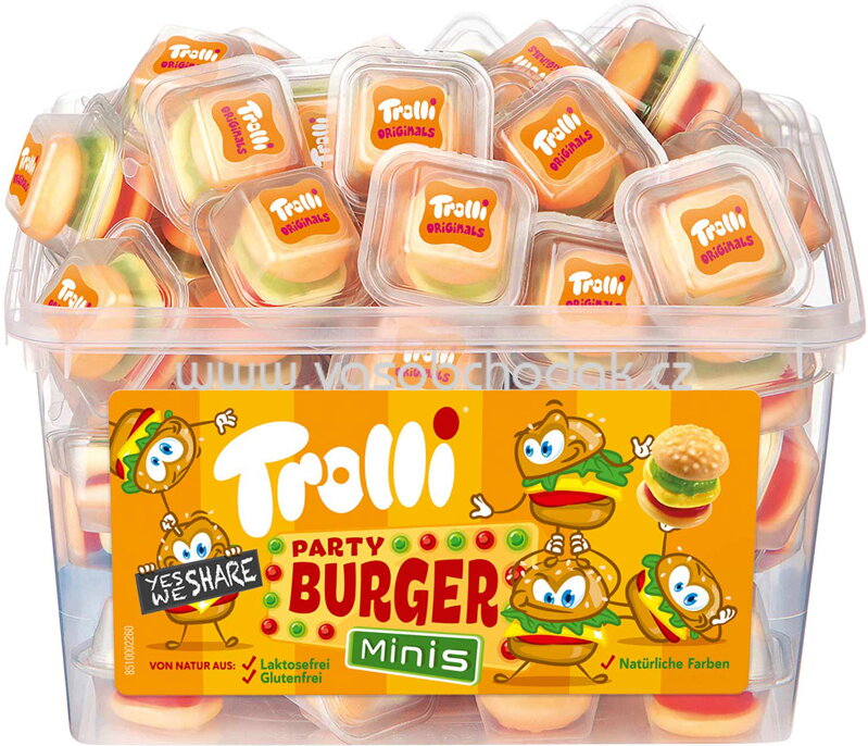 Trolli Mini Burger, Dose, 60x10g, 600g Trolli Mini Burger, Dose, 60x10g, 600g
