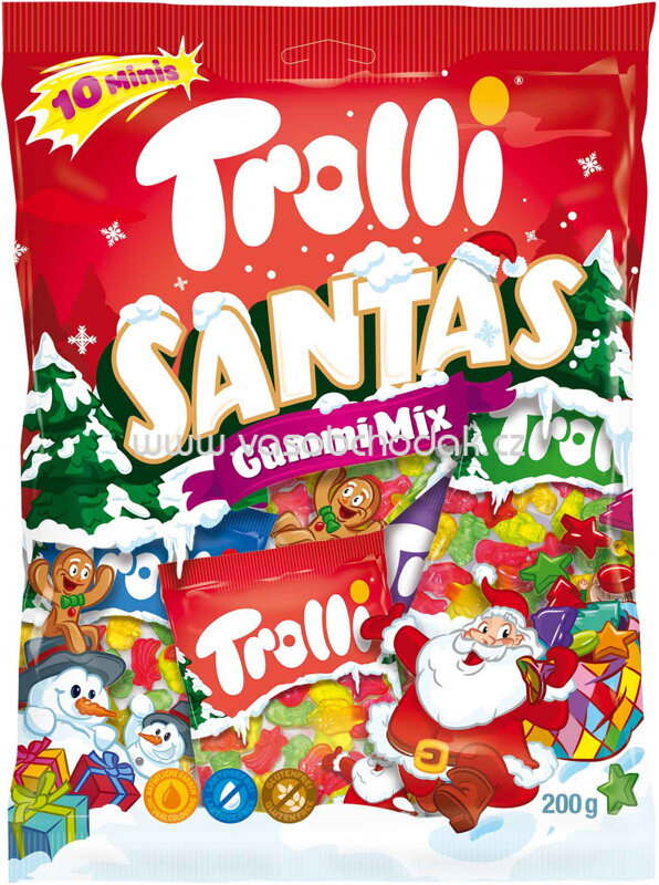 Trolli Santas Gummi Mix, 200g Trolli Santas Gummi Mix, 200g
