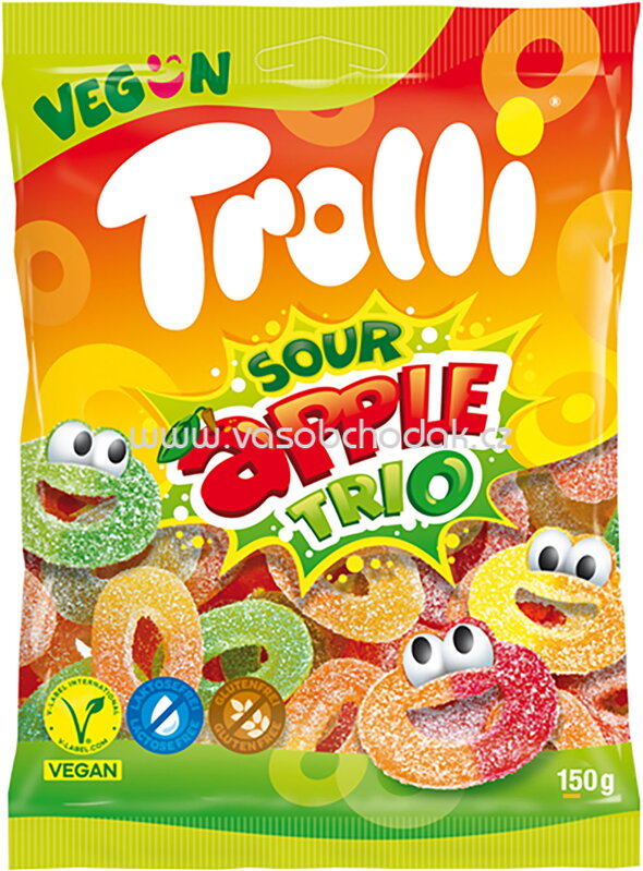 Trolli Sour Apple Trio, 150g