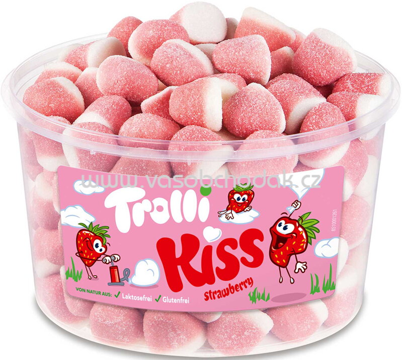 Trolli Strawberry Kiss, 150 St, 975g