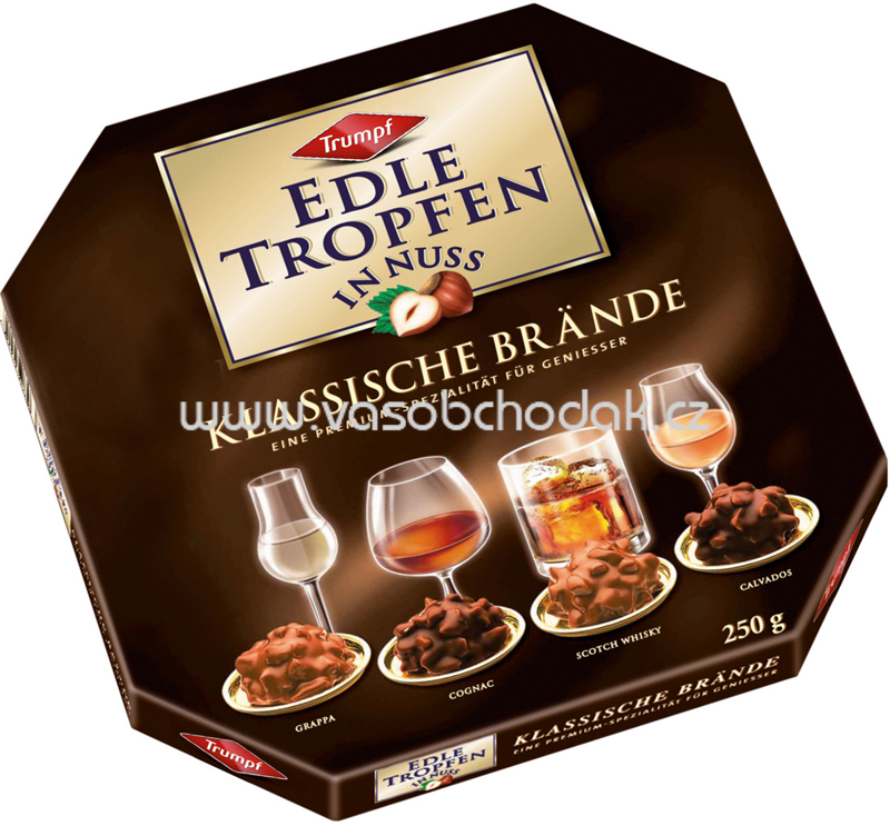 Trumpf Edle Tropfen in Nuss Klassische Brände, 250g Trumpf Edle Tropfen in Nuss Klassische Brände, 250g