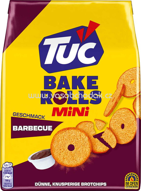 Tuc Bake Rolls Mini Barbecue, 150g