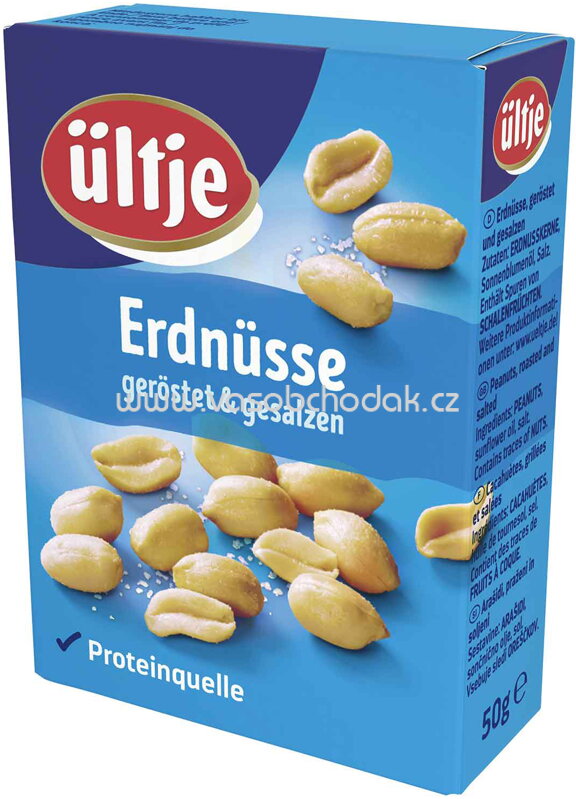 ültje Erdnüsse geröstet & gesalzen, 10x50g