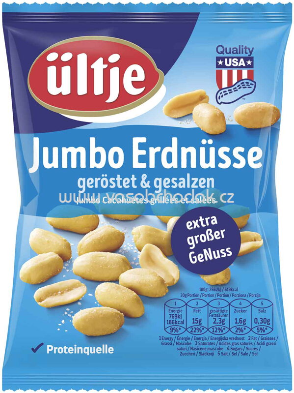 ültje Jumbo Erdnüsse geröstet & gesalzen, 180g