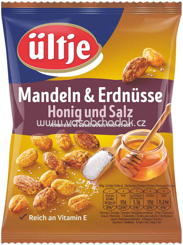 ültje Mandeln & Erdnüsse Honig und Salz, 200g ültje Mandeln & Erdnüsse Honig und Salz, 200g