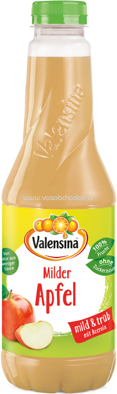 Valensina Milder Apfel mild & trüb mit Acerola, 1l Valensina Milder Apfel mild & trüb mit Acerola, 1l
