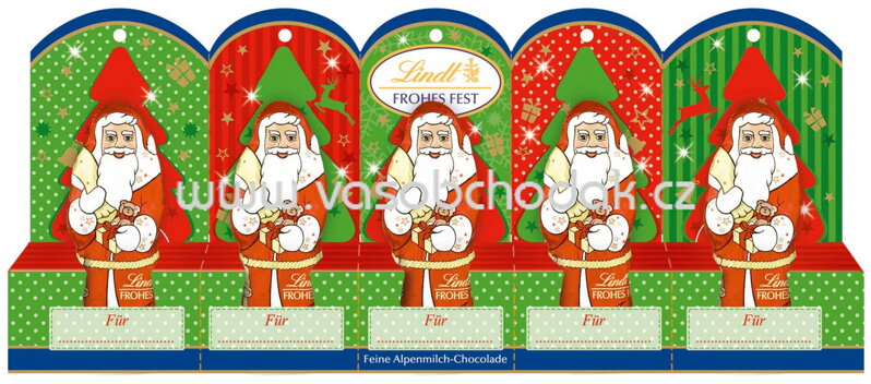 Lindt Mini-Weihnachtsmänner mit Perforation 5 St, 50g
