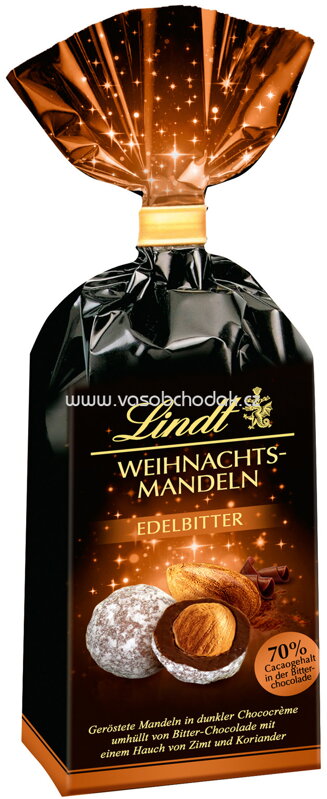Lindt Weihnachts-Mandeln Edelbitter, 100g