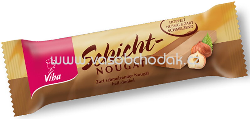 Viba Schicht-Nougat Riegel, 40g