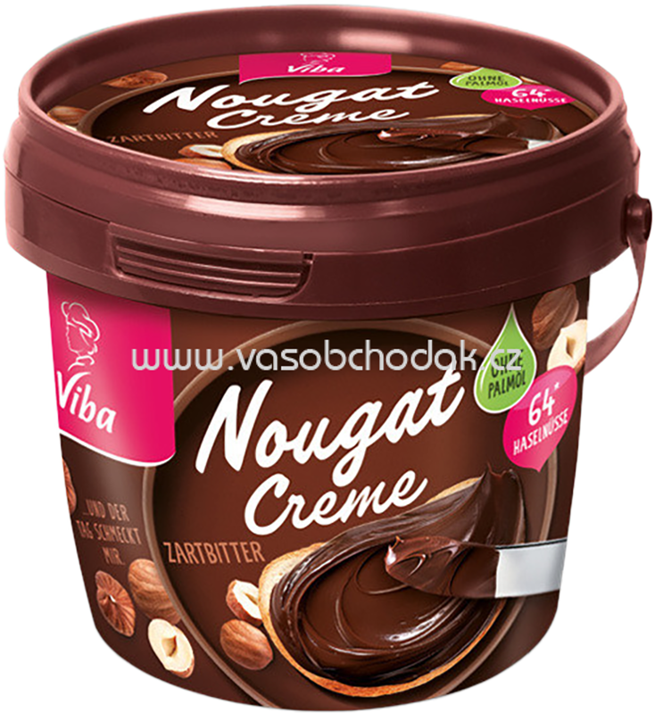 Viba Nougat-Creme Zartbitter Palmölfrei, 375g