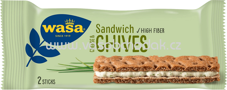 Wasa Sandwich Cheese Chives, 3 St, 111g Wasa Sandwich Cheese Chives, 3 St, 111g
