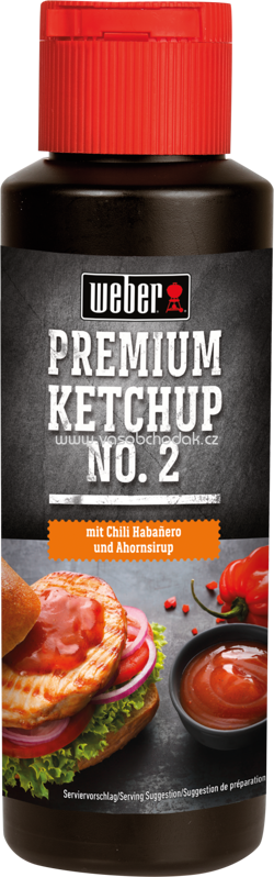 Weber Premium Ketchup No.2 mit Chili Habañero und Ahornsirup, 300 ml