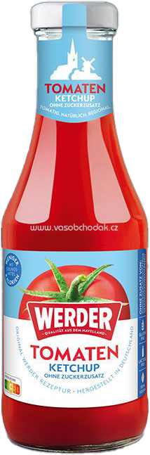 Werder Tomatenketchup ohne Zuckerzusatz, 450 ml