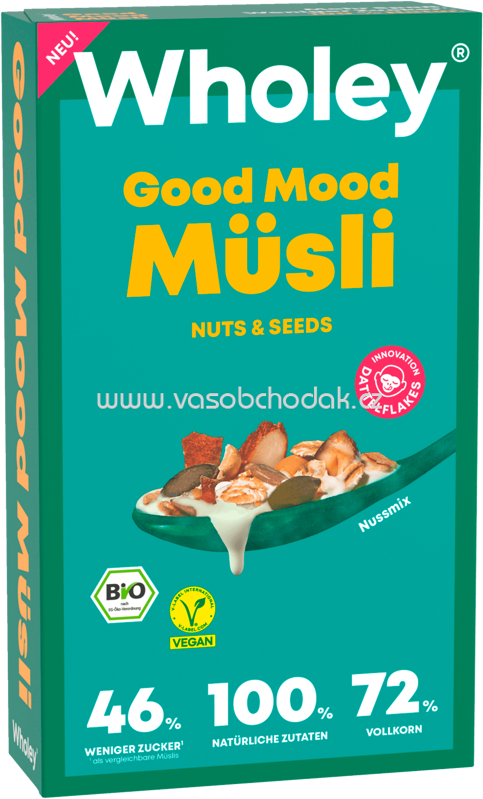 Wholey Good Mood Müsli Nuts & Seeds, 400g Wholey Good Mood Müsli Nuts & Seeds, 400g