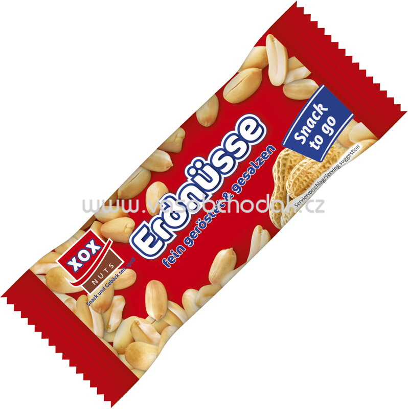 XOX Erdnüsse geröstet & gesalzen, 50g