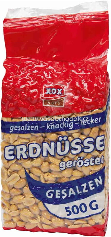 XOX Erdnüsse geröstet und gesalzen, 500g