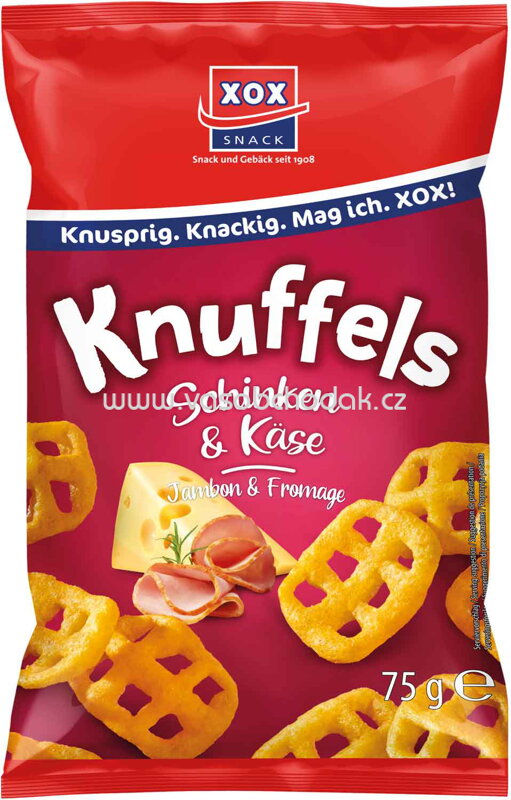 XOX Knuffels Schinken & Käse, 75g