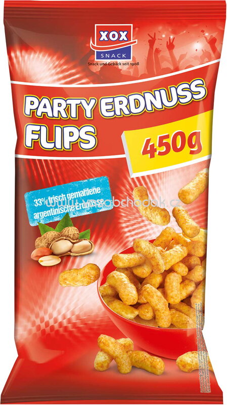 XOX Party Erdnussflips, 450g