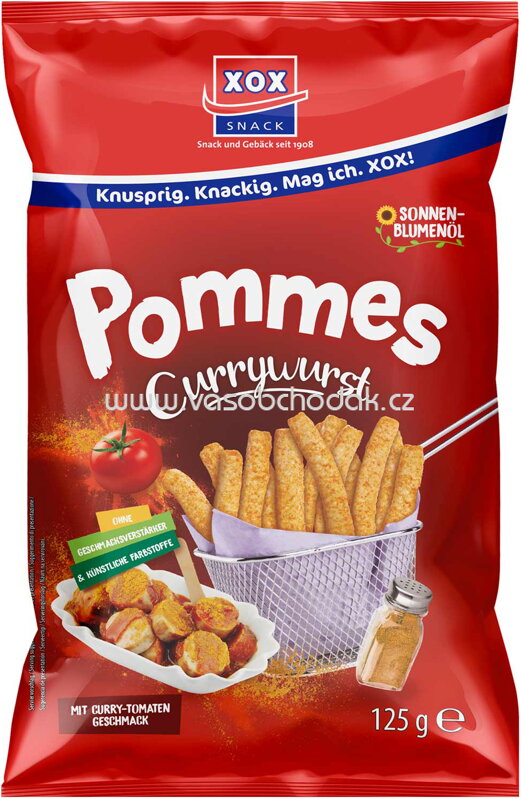XOX Pommes Currywurst, 125g