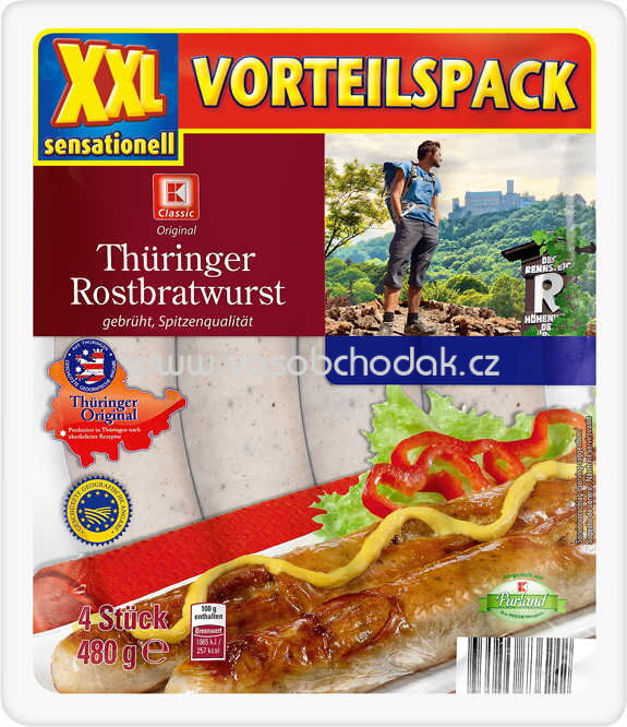 K-Classic Thüringer Rostbratwurst 4x120g K-Classic Thüringer Rostbratwurst 4x120g
