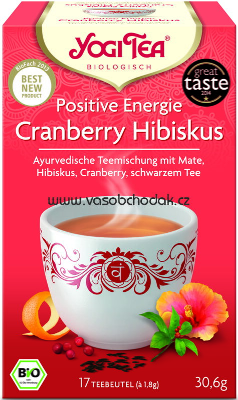Yogi Tea Positive Energie Cranberry Hibiskus, 17 Beutel Yogi Tea Positive Energie Cranberry Hibiskus, 17 Beutel