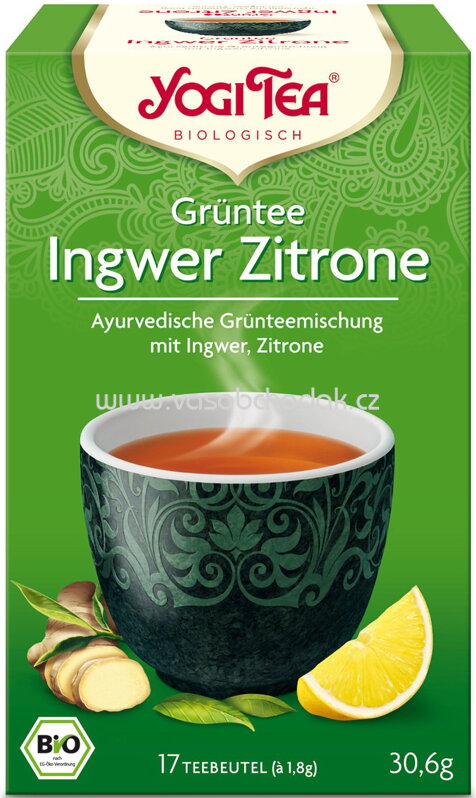 Yogi Tea Grüntee Ingwer Zitrone, 17 Beutel