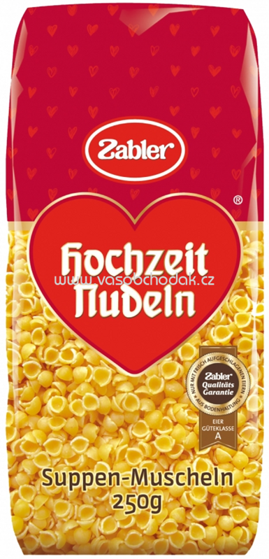 Zabler Hochzeit Nudeln Suppen Muscheln, 250g Zabler Hochzeit Nudeln Suppen Muscheln, 250g