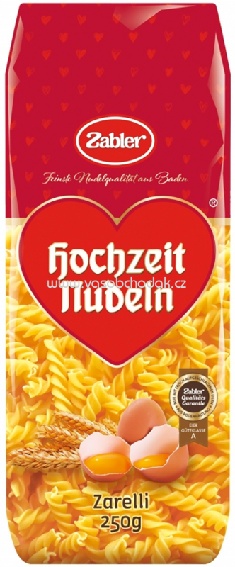 Zabler Hochzeit Nudeln Zarelli, 250g Zabler Hochzeit Nudeln Zarelli, 250g