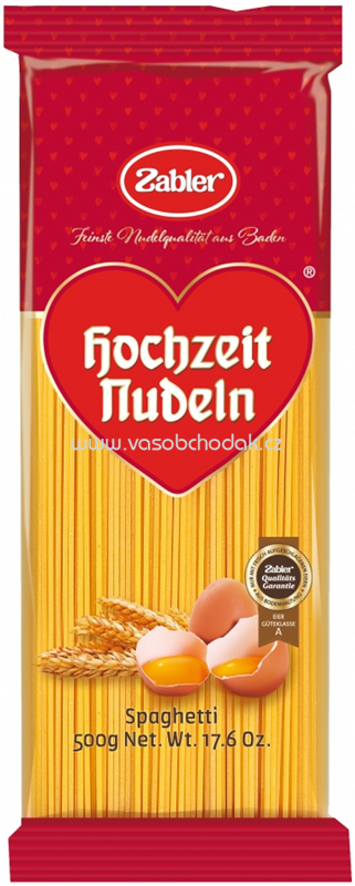 Zabler Hochzeit Nudeln Spaghetti, 500g Zabler Hochzeit Nudeln Spaghetti, 500g