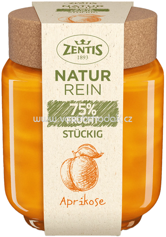 Zentis Natur Rein 75% Frucht Stückig Aprikose, 200g