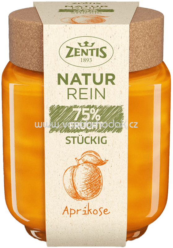 Zentis Natur Rein 75% Frucht Stückig Aprikose, 200g Zentis Natur Rein 75% Frucht Stückig Aprikose, 200g