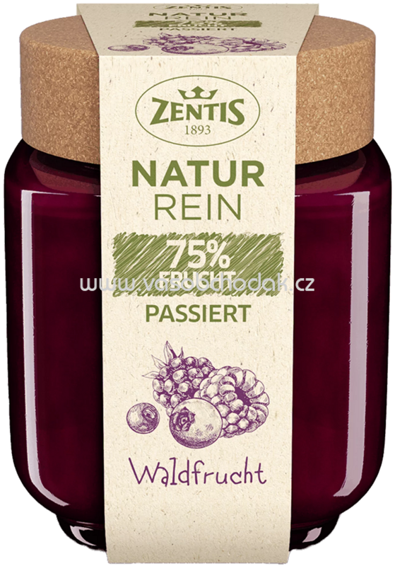 Zentis Natur Rein 75% Frucht Passiert Waldfrucht, 200g Zentis Natur Rein 75% Frucht Passiert Waldfrucht, 200g