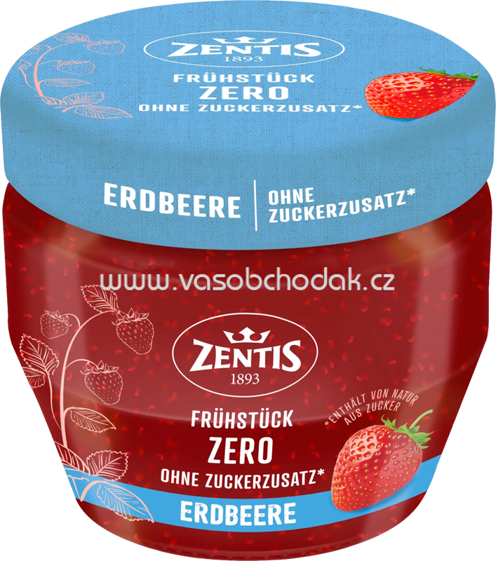 Zentis Frühstücks Konfitüre Zero Erdbeere, 210g Zentis Frühstücks Konfitüre Zero Erdbeere, 210g