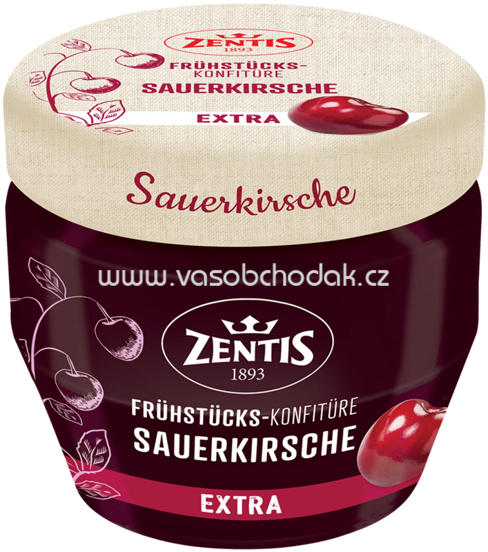 Zentis Frühstücks Konfitüre Sauerkirsche Extra, 230g Zentis Frühstücks Konfitüre Sauerkirsche Extra, 230g