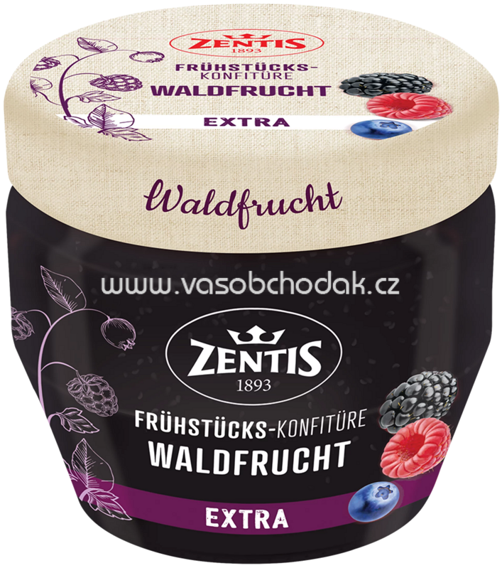 Zentis Frühstücks Konfitüre Waldfrucht Extra, 230g Zentis Frühstücks Konfitüre Waldfrucht Extra, 230g