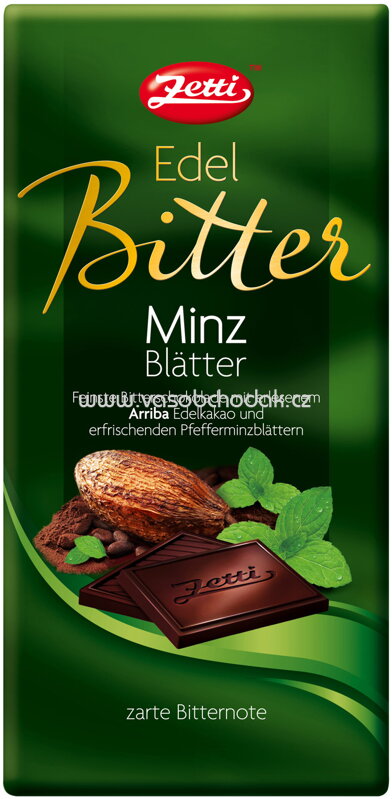 Zetti Edel Bitter Minzblätter, 100g Zetti Edel Bitter Minzblätter, 100g